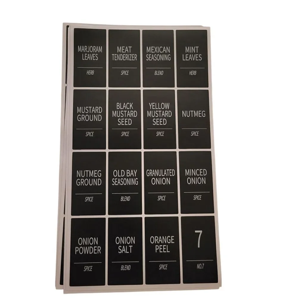 Spice and Baking Label Set